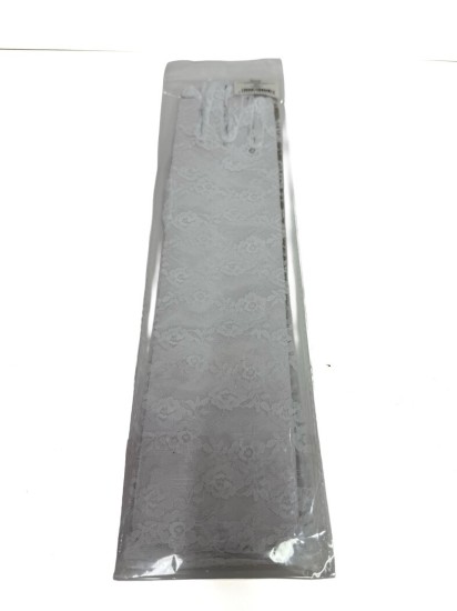 כפפת תחרה בצבע לבן